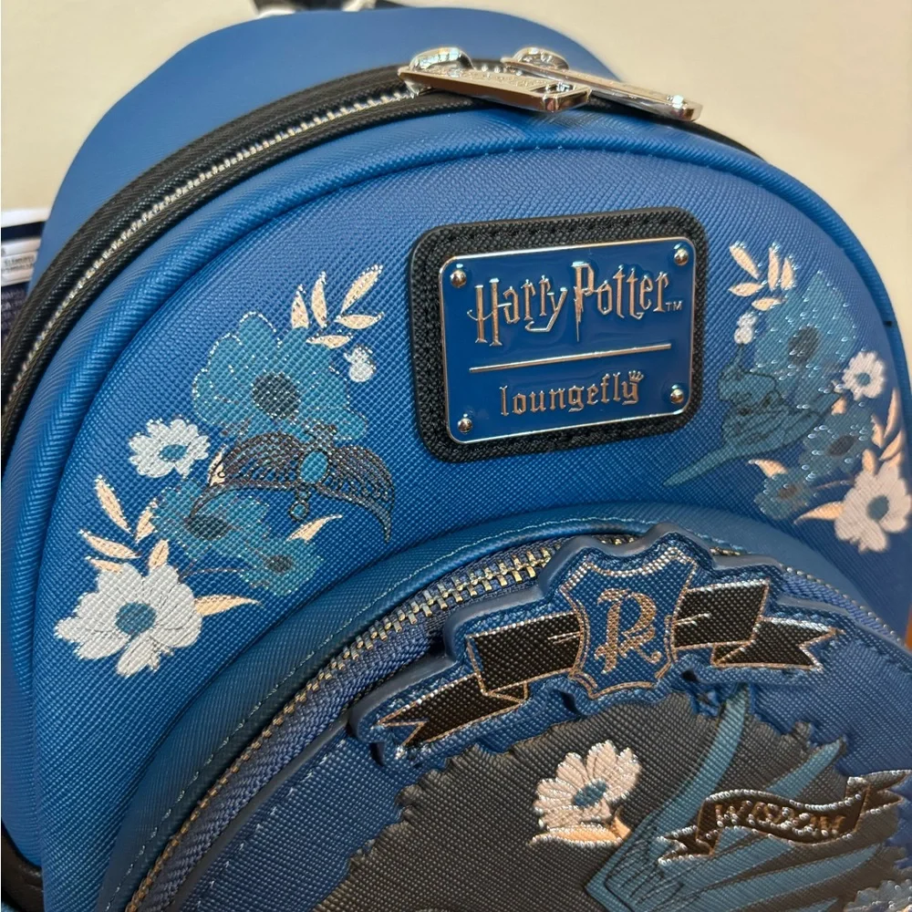 Loungefly Harry Potter Ravenclaw floral mini backpack - Picture 5 of 13